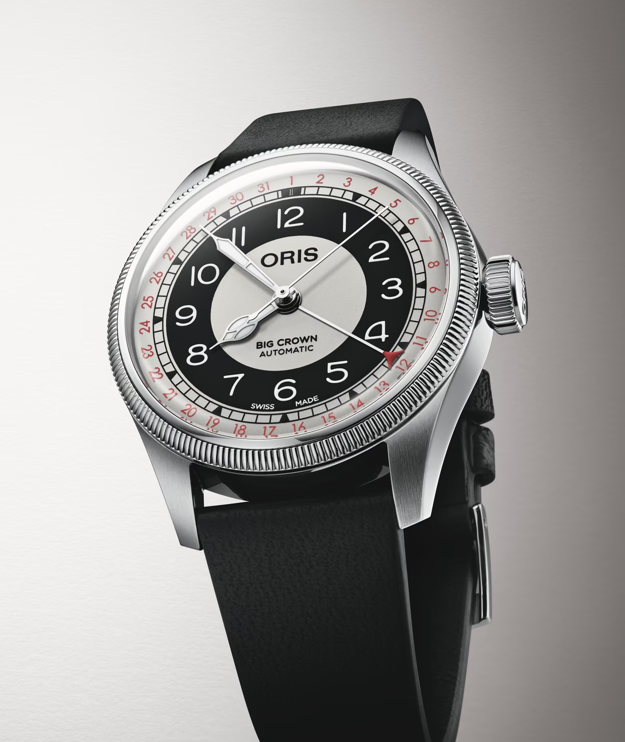 Oris Big Crown Automatic watch with a black and white dial